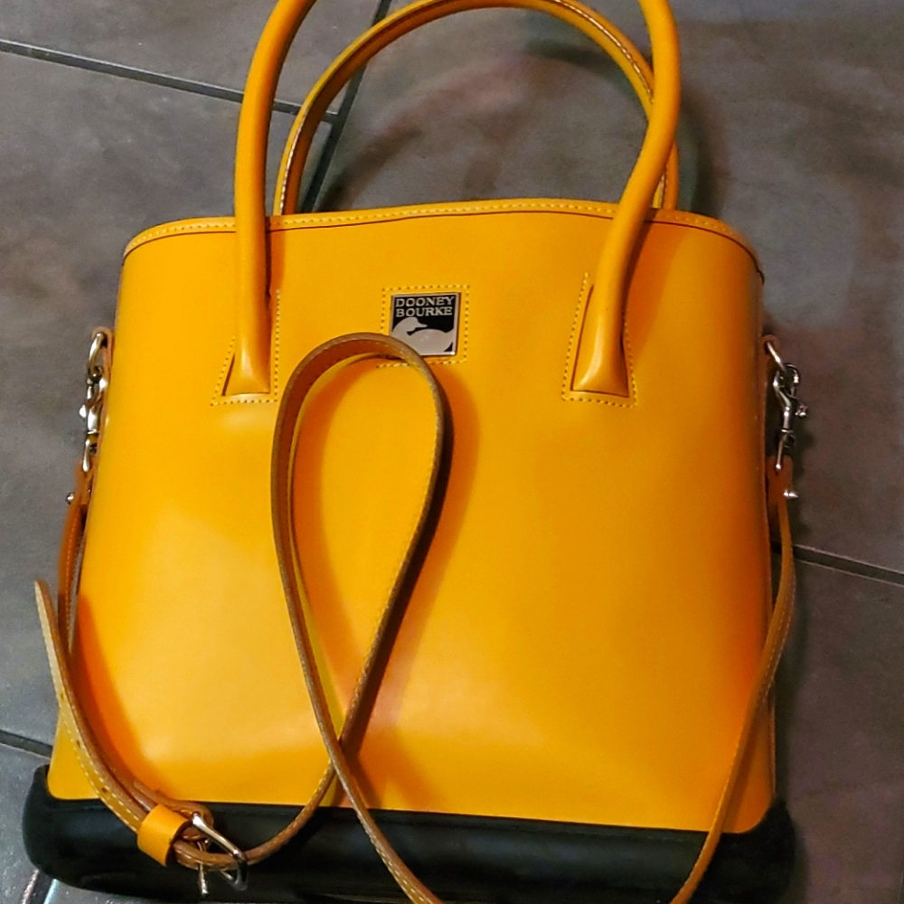 Rare Dark Yellow Parasole Dooney & Bourke